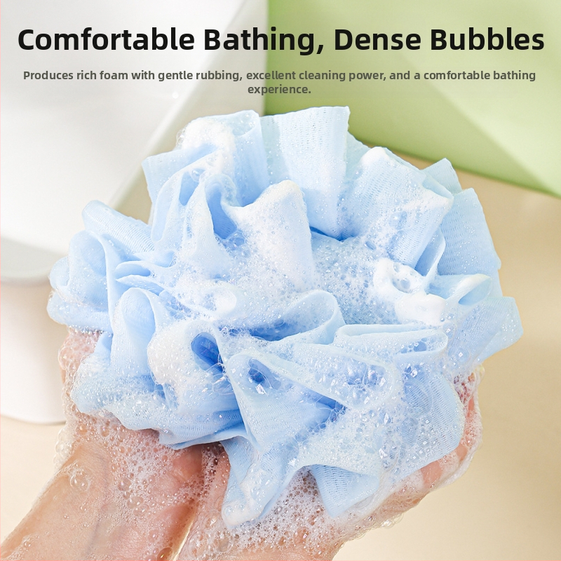 Priama dodávka z továrne môže vložiť mydlo pe kúpeľový rub kúpeľ bublinkový kúpeľ loptu možno zavesiť mäkkú absorpčnú penovú sieť