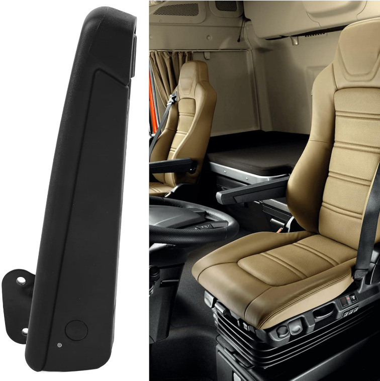 Регулируема подлакътник за кола, удароустойчива PU гъба, черна, универсална резервна кола, камион за кемпери