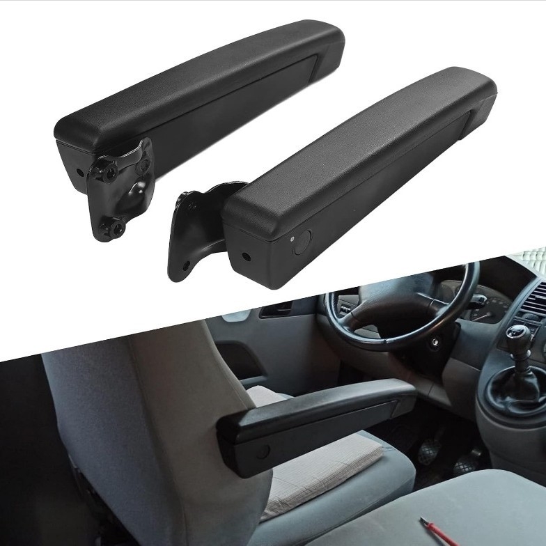 Cotiera auto reglabilă în unghi pentru scaun, rezistentă la șocuri, burete PU negru, universal, înlocuire pentru auto, RV, camion