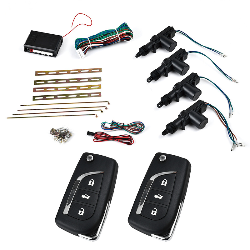 Centrālā atslēga, 12 V automašīnas tālvadības pults, centrālā atslēga, bezatslēgas ieiešanas motora sistēma, ko var pieslēgt pagrieziena gaismām