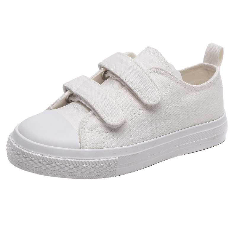 Bērnu audekla apavi 2025. gada pavasarī, jauni meiteņu audekla apavi, zēnu baltas kedas, mazuļu un skolēnu apavi maziem un vidējiem bērniem