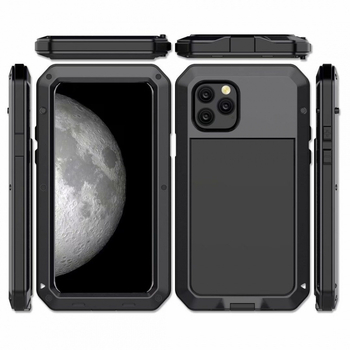 Sobib Iphone16Pro metallist kolmekordse paagiga mobiiltelefoniümbrisele Apple 15, suletud kukkumis- ja tolmukindlale kaitseümbrisele 14