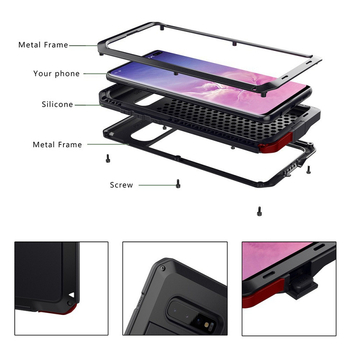 Sobib Iphone16Pro metallist kolmekordse paagiga mobiiltelefoniümbrisele Apple 15, suletud kukkumis- ja tolmukindlale kaitseümbrisele 14