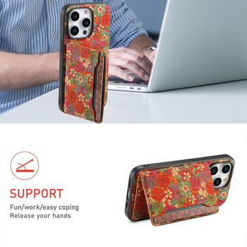 Sobib Iphone17Pro mobiiltelefoni ümbrisele Samsung S25Ultra mustriga totemtagakaanele Google 10 kaitsev nahkümbris