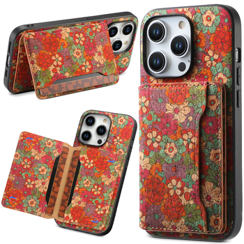 Sobib Iphone17Pro mobiiltelefoni ümbrisele Samsung S25Ultra mustriga totemtagakaanele Google 10 kaitsev nahkümbris