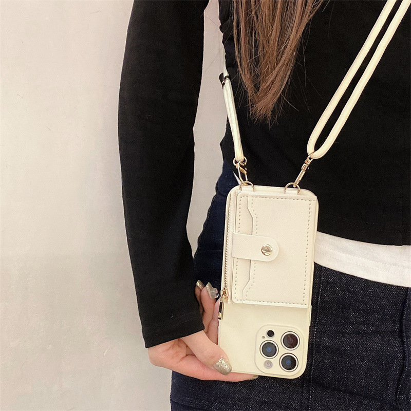 Прост калъф за картички с каишка през рамо, Promax мек калъф 11 за Apple 13, устойчив на изпускане, за жени 11/Xr