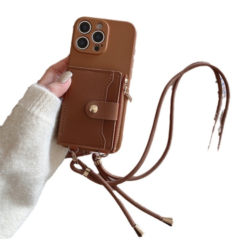 Прост калъф за картички с каишка през рамо, Promax мек калъф 11 за Apple 13, устойчив на изпускане, за жени 11/Xr