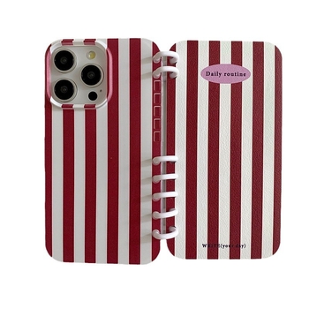 Ins Notebook värviline vertikaalse triibuga iPhone16PRO telefoniümbris 13/14 Apple 15/16PROMAX jaoks
