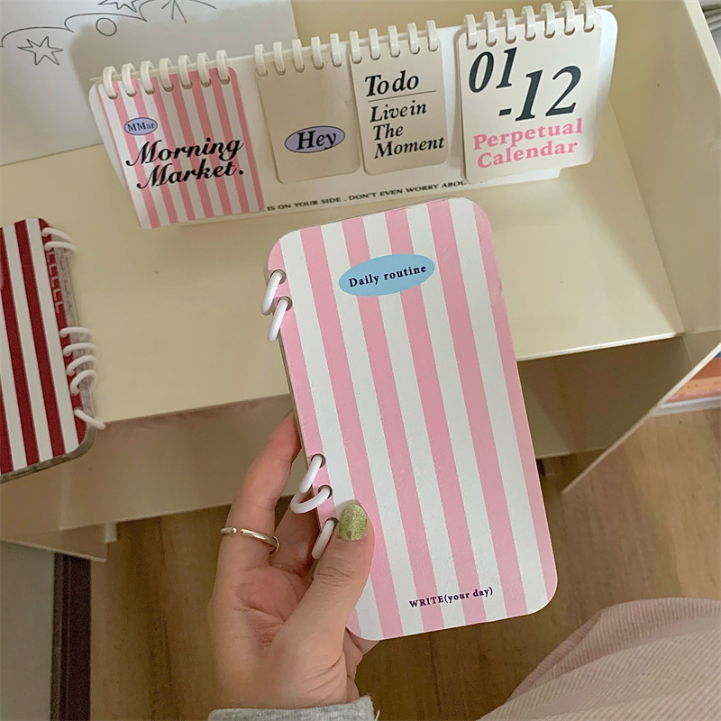 Ins Notebook värviline vertikaalse triibuga iPhone16PRO telefoniümbris 13/14 Apple 15/16PROMAX jaoks