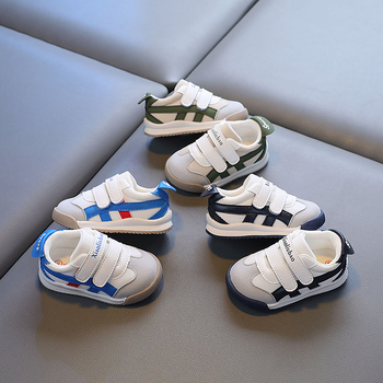 Xiao Liu Bao 2024 sügis 1-2-aastasele beebile mõeldud väikelapse kingad poistele, funktsionaalsed libisemiskindlad Forrest Gump kingad tüdrukutele, pehme tallaga valged kingad