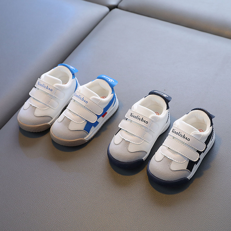 Xiao Liu Bao 2024 sügis 1-2-aastasele beebile mõeldud väikelapse kingad poistele, funktsionaalsed libisemiskindlad Forrest Gump kingad tüdrukutele, pehme tallaga valged kingad