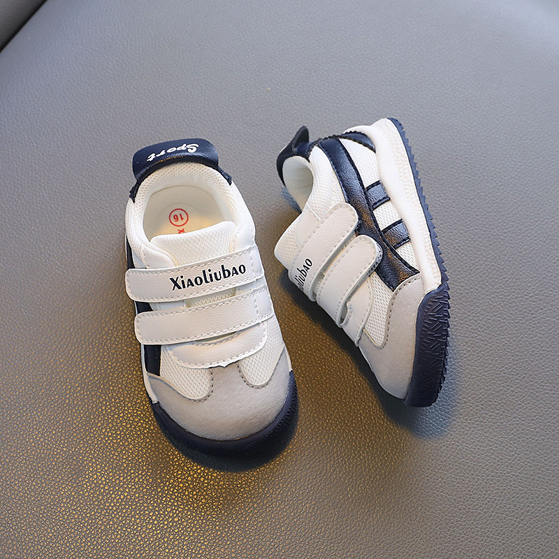 Xiao Liu Bao 2024 sügis 1-2-aastasele beebile mõeldud väikelapse kingad poistele, funktsionaalsed libisemiskindlad Forrest Gump kingad tüdrukutele, pehme tallaga valged kingad