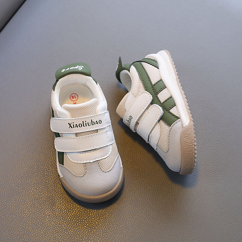 Xiao Liu Bao 2024 sügis 1-2-aastasele beebile mõeldud väikelapse kingad poistele, funktsionaalsed libisemiskindlad Forrest Gump kingad tüdrukutele, pehme tallaga valged kingad
