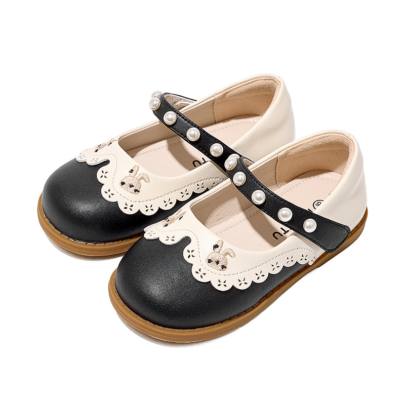 Carter Rabbit 2024. gada jaunās rudens Britu akadēmijas stila mazās ādas kurpes Mary Jane princeses kurpes zēnu un meiteņu kurpes studentu kurpes