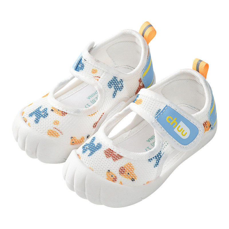 Бебешки сандали, мъжки летни обувки за малки деца 01-2 години, бебешки неплъзгащи се бебешки мрежести обувки с мека подметка, женски бебешки обувки