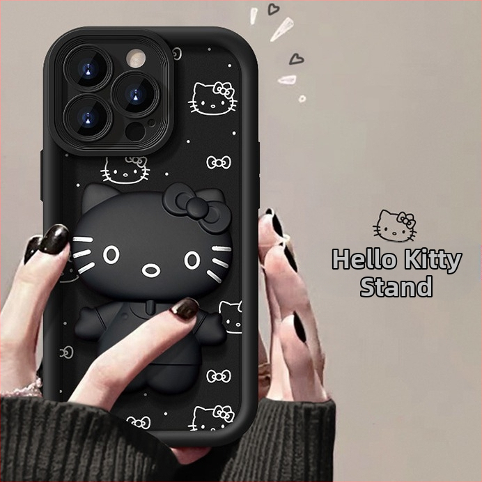 Hello Kitty peeglihoidja, mis sobib Vivos18 mobiiltelefoni ümbrisele X100 Frosted Oppore1 silikoon Xiaomi 14