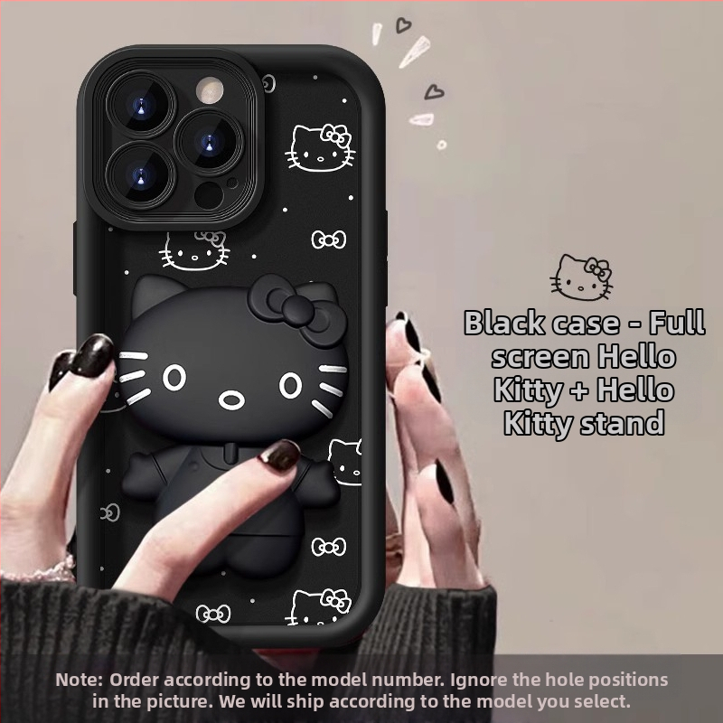 Hello Kitty peeglihoidja, mis sobib Vivos18 mobiiltelefoni ümbrisele X100 Frosted Oppore1 silikoon Xiaomi 14