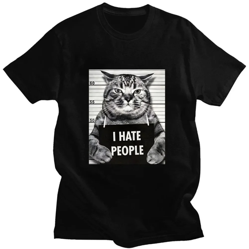 Tricou cu mânecă scurtă cu pisică japoneză supradimensionată, stil american de stradă, pentru bărbați și femei, cupluri, cu mânecă scurtă, top la modă, brand transfrontalier