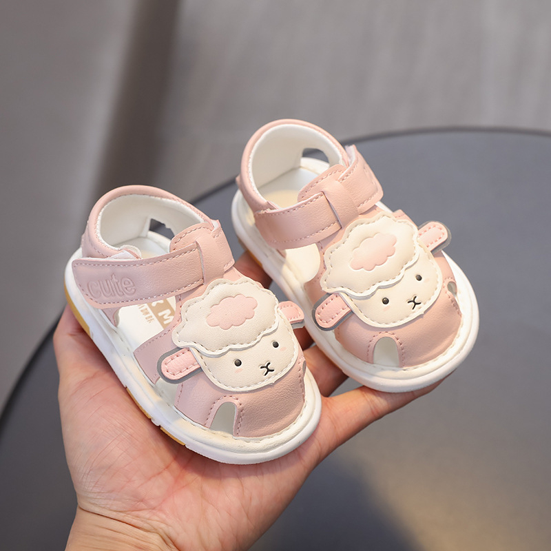 Детски сандали за новородени 2025 г. с изцяло покрити пръсти и мека подметка за момчета и момичета, бебета на възраст 0-1-2 години