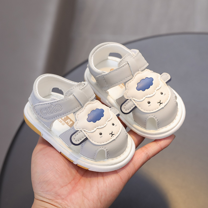 Детски сандали за новородени 2025 г. с изцяло покрити пръсти и мека подметка за момчета и момичета, бебета на възраст 0-1-2 години
