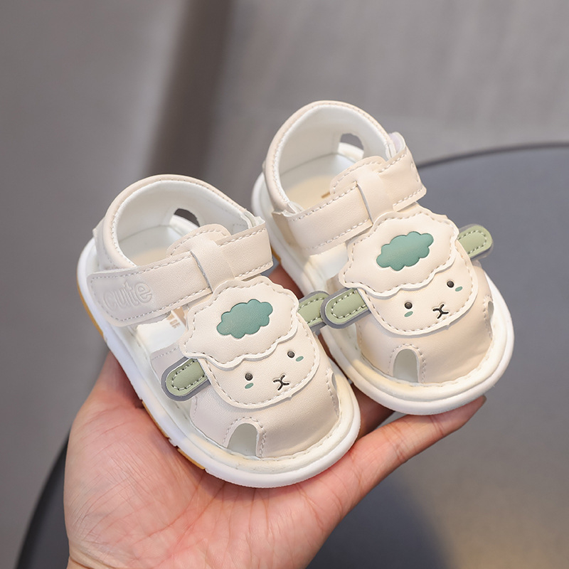 Детски сандали за новородени 2025 г. с изцяло покрити пръсти и мека подметка за момчета и момичета, бебета на възраст 0-1-2 години