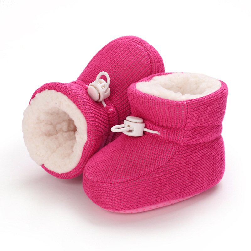 Есенни и зимни бебешки ботуши за сняг с меки платнени подметки за момчета и момичета за възраст 0-1 година с анимационни герои