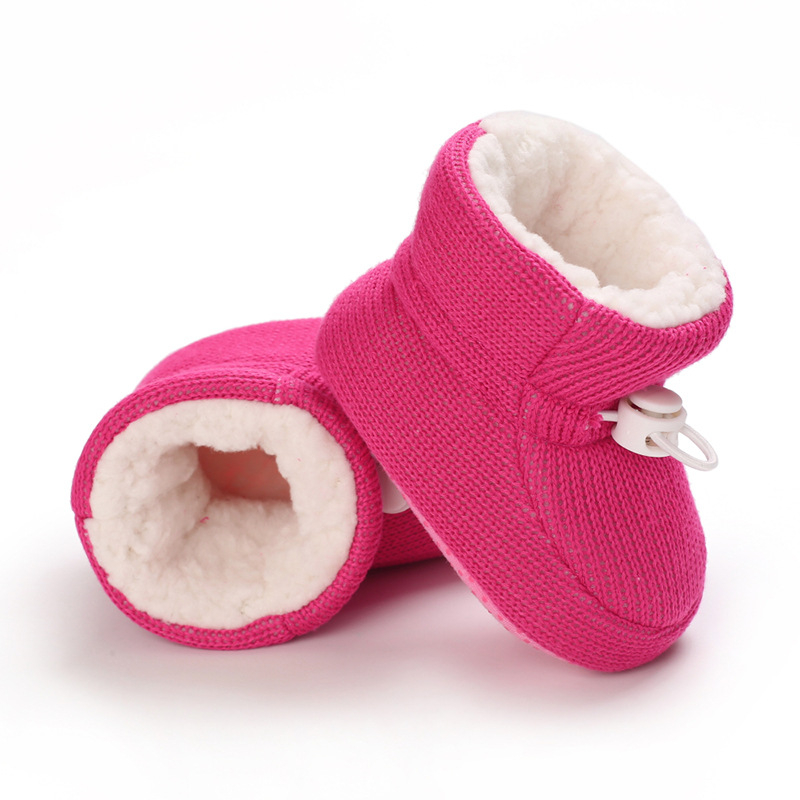 Есенни и зимни бебешки ботуши за сняг с меки платнени подметки за момчета и момичета за възраст 0-1 година с анимационни герои