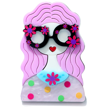 Armsad armsad prillid akrüülist tüdrukupross lihtsad elegantsed niššrõivatarvikud