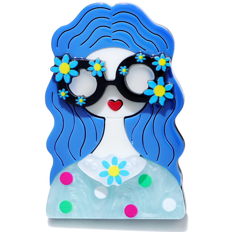 Armsad armsad prillid akrüülist tüdrukupross lihtsad elegantsed niššrõivatarvikud