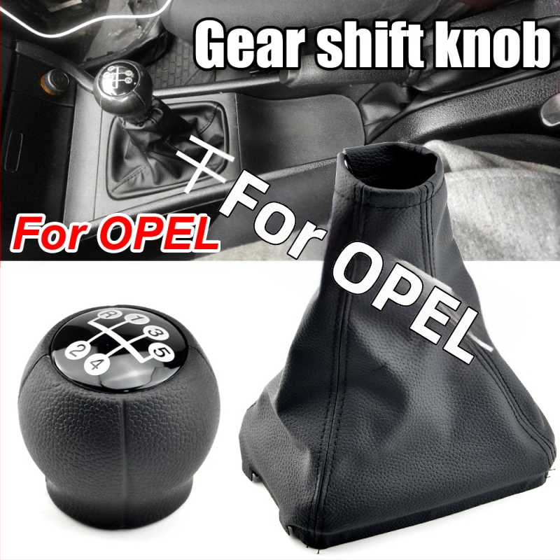 Compatibil cu maneta schimbătorului de viteze auto Opel CORSA, cusut cu handbal, capac anti-praf din piele pentru chiulasă de viteze