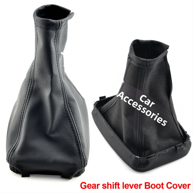 Подходящ за скоростен лост за автомобили Opel CORSA, шит от кожа, прахозащитен калъф за скоростна кутия