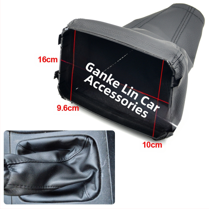 Подходящ за скоростен лост за автомобили Opel CORSA, шит от кожа, прахозащитен калъф за скоростна кутия