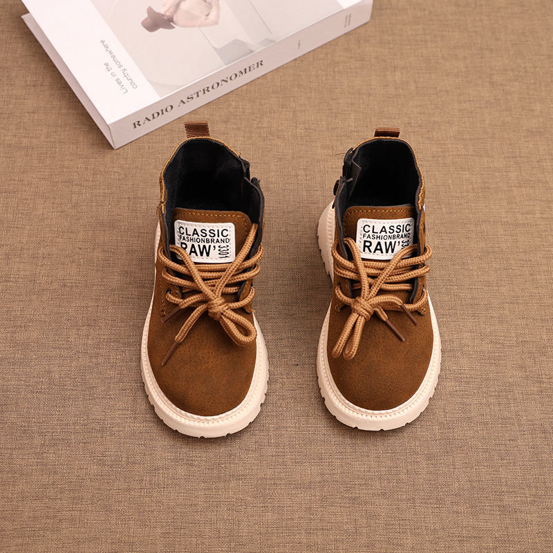 Bērnu darba zābaki, pavasara un rudens bērnu zābaki, zēnu daudzpusīgie zābaki, meiteņu moderni, ērti un ikdienas īsie zābaki