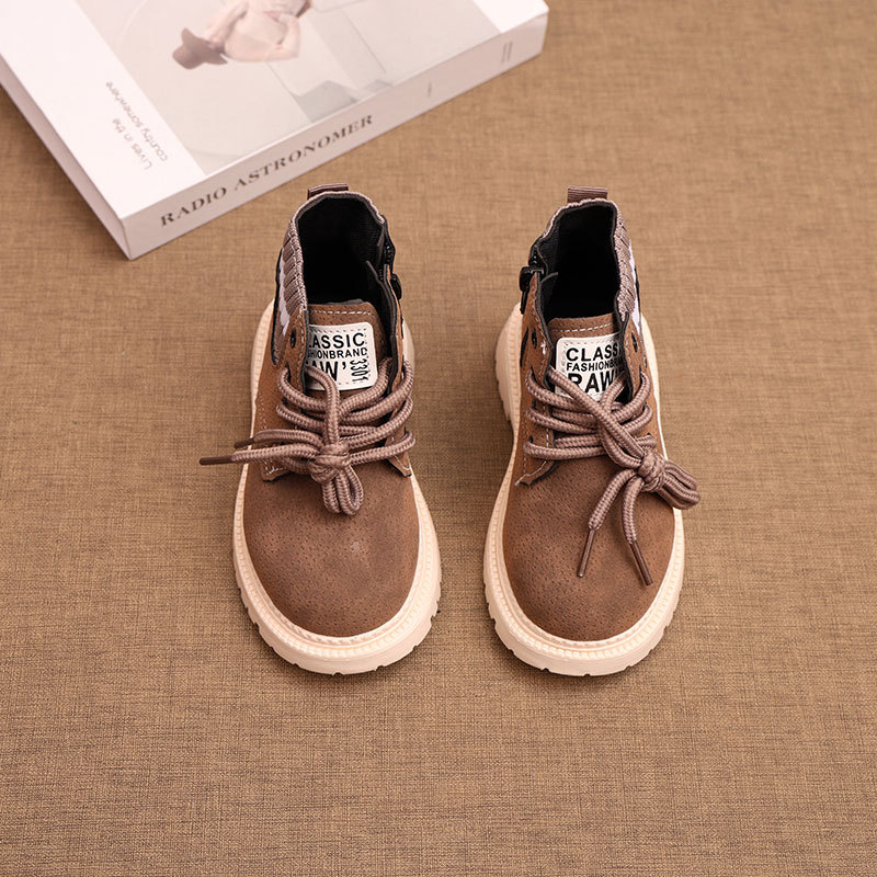 Bērnu darba zābaki, pavasara un rudens bērnu zābaki, zēnu daudzpusīgie zābaki, meiteņu moderni, ērti un ikdienas īsie zābaki