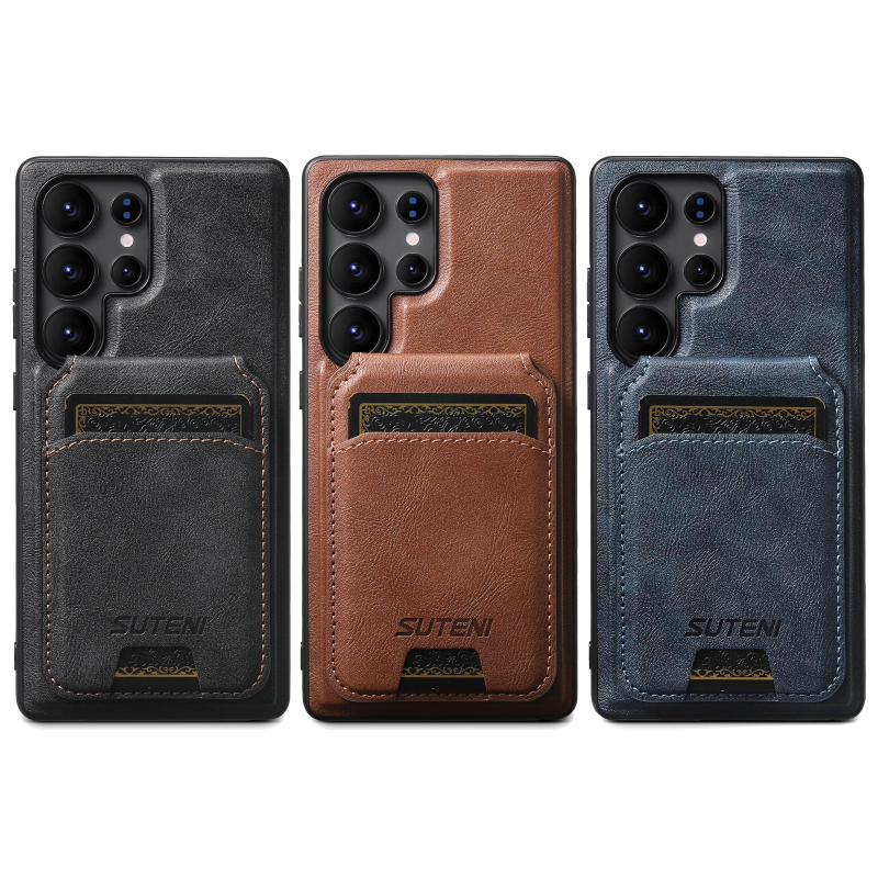 Samsung S25Ultra magnētiskais bezvadu uzlādes mobilā tālruņa maciņš Apple divu vienā karšu maciņa stiprinājuma aizsargapvalks