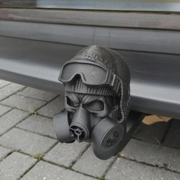 Piiriülene uue toote haakekonksu kuulkate Stalkeri gaasimaski kolju haagise konksu kate 3D