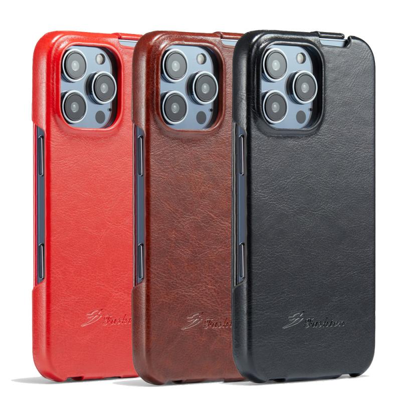 Подходящ за Apple Iphone16 Promax мобилен телефон 17" Flip-Top кожен калъф с форма на горен и долен капак и защитен капак