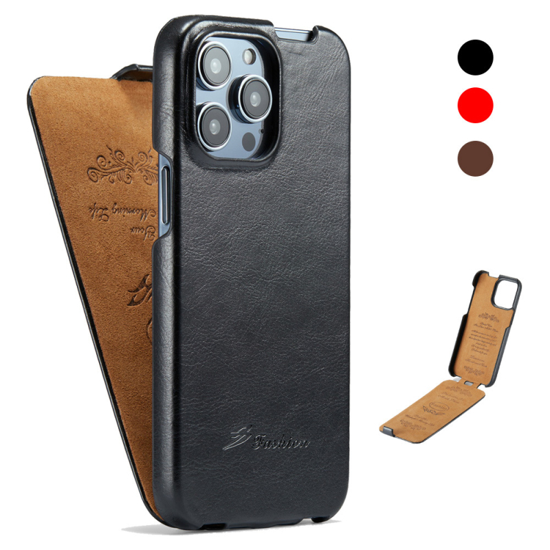 Подходящ за Apple Iphone16 Promax мобилен телефон 17" Flip-Top кожен калъф с форма на горен и долен капак и защитен капак