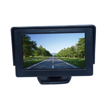 Automašīnas displeja universāls 4,3 collu augstas izšķirtspējas digitālais LCD televizors ar atpakaļgaitas attēlu un DVD mazo displeju