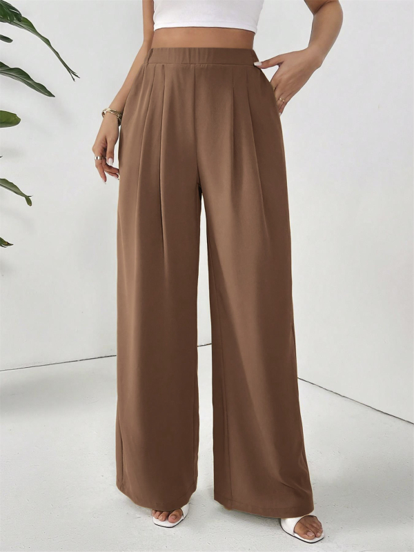 Amazon трансгранични европейски и американски експлозии широки панталони дамска мода лято нови тънки провиснали ежедневни дълги панталони 8087