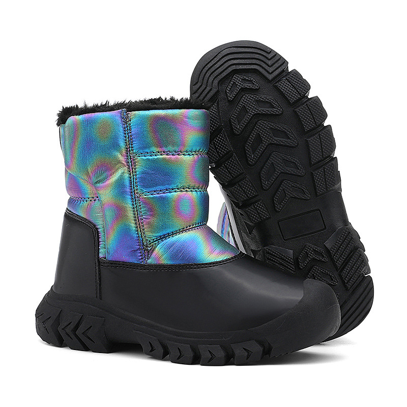 Bērnu sniega zābaku ražotāji, kas pārdod bērnu kokvilnas apavus, zēnu samta siltos ziemas zābakus, ārējās tirdzniecības meiteņu kokvilnas zābakus.