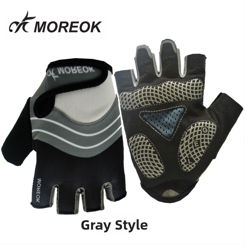 MK095 планинско колоездене, амортизация с половин пръст, силиконови, неплъзгащи се ръкавици за спорт на открито с къси пръсти, място на едро
