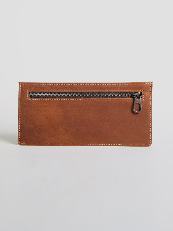 Vyriška vintažinė „Crazy Horse“ viršutinio sluoksnio karvės odos itin plona ilga piniginė, vyriška natūralios odos paprasta piniginė, skirta kelioms kortelėms su kortelėmis, madinga