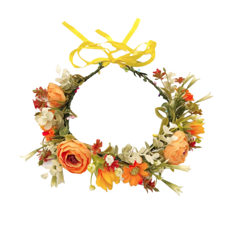 Нова цветна лента за глава, трансгранична, изкуствена цветна булчинска прическа, горска принцеса, фото цветна корона, аксесоари за пътуване и ваканция