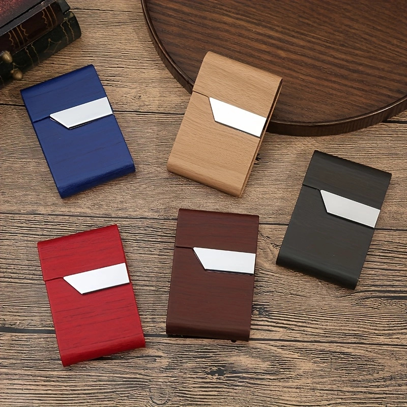 Бизнес калъф за цигари с превключване на кожата, преносим калъф за цигари с магнитна катарама, красив и щедър външнотърговски трансграничен доставки