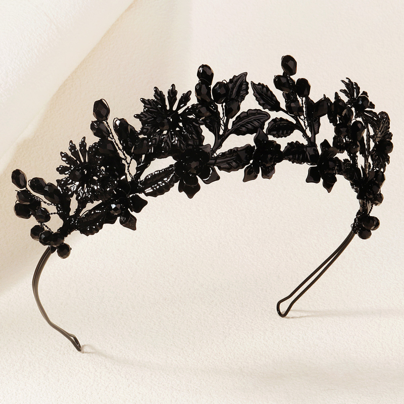 Европейски и американски Хелоуин парти рокля-шапка ръчно изработена лента за коса тъмен вятър абитуриентски бал бижута преувеличена кристална лента за коса