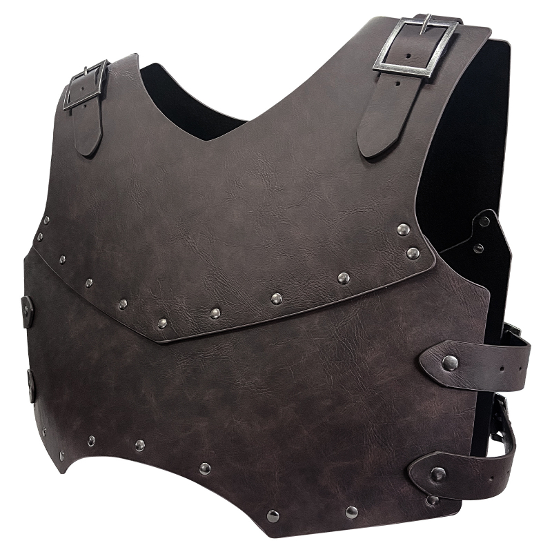 Piept medieval cu strat dublu, jumătate de piept, stil nordic viking, vintage, recuzită pentru cosplay, Amazon, TEMU