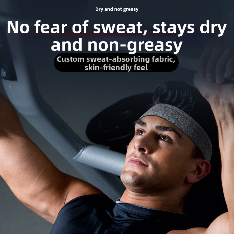 Спортна лента за глава Wrels, лента за глава, лента за изпотяване, фитнес баскетболно оборудване, антиперспирант за бягане, абсорбиращ потта, защита за главата и отвеждащ потта шал