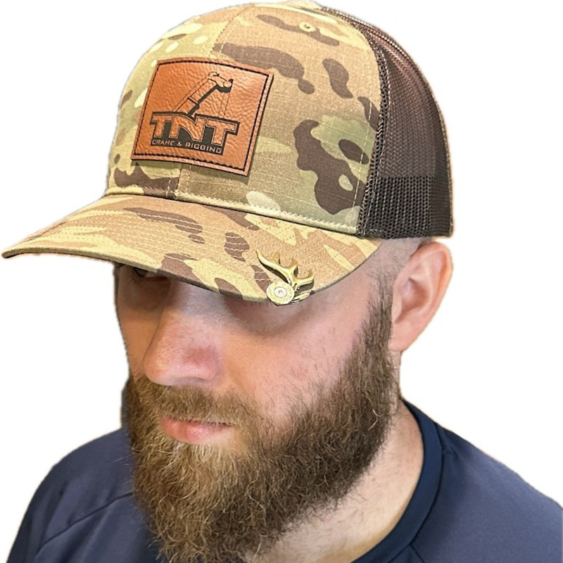 Трансгранични нови месингови метални занаяти, декоративна щипка за шапка от еленов рог, креативен подарък за любителите на лова за баща