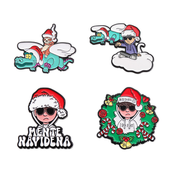 Χαρακτήρας κινουμένων σχεδίων Χριστουγεννιάτικος περιφερειακός δείκτης γκολφ, καπέλο διακόσμησης, κλιπ καπέλου, χρώμα